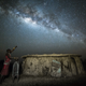 A Kenyan Maasai warrior bestowing his knowledge of the stars on his son. (Robin Stuart)